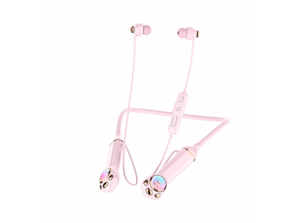 Auriculares Sem Fios Bluetooth 5.3 Cancelamento De Ruído Microfone Para Chamadas Controlo Tátil Rosa Lurelia