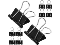 Clips De Metal Pequenos Villcase 15mm, Pacote Com 100 Unidades, Para Fixar Documentos E Arquivos Em Ambientes De