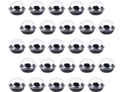 Caixas Para Biscoitos Plafope Pretas Em Formato De Cúpula, 50 Unidades, Recipientes Para Doces E Sobremesas, Ideais Para
