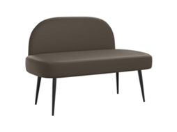 Conjunto 1 Banco Estofado Vidaxl Cinzento Contraplacado (110 X 60 X 76 Cm)