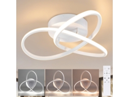 Zmh Design De Luz De Teto Led Com 3 Lâminas E Cor Regulável E Ajustável