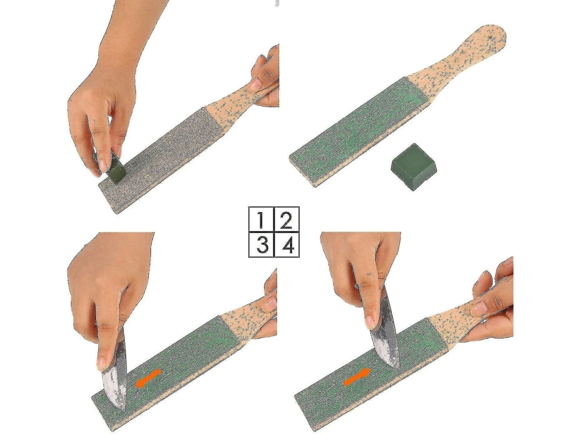 Kit Para Afiar Couro Inclui Bloco De Couro Aquaforge