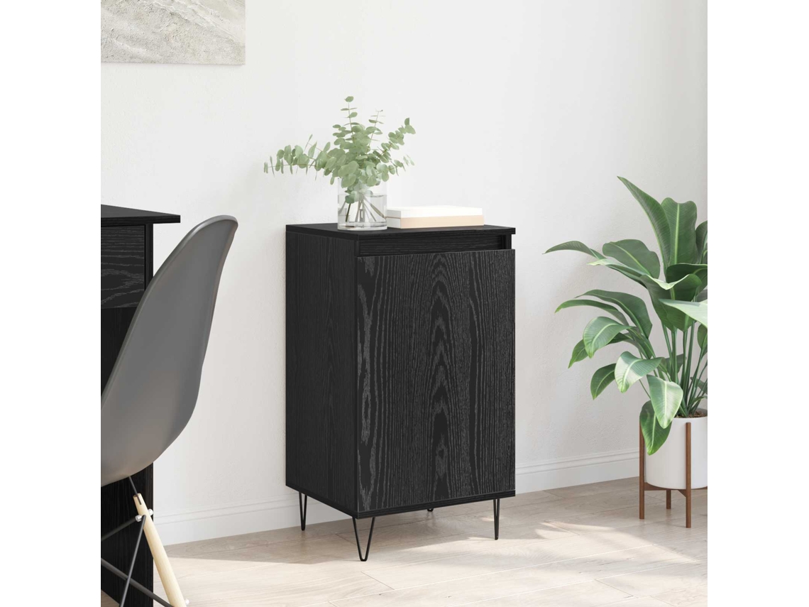 Vidaxl Buffet Carvalho Preto 40 X 35 X 70 Cm Derivados De Madeira