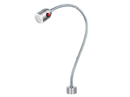 Lâmpada de Trabalho Led com Pescoço de Ganso 5w 24v Base Magnética 500mm para Bancada de Reparo | S/MARCA