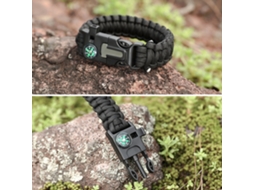 Pulseira de Paracord Multifuncional para Camping