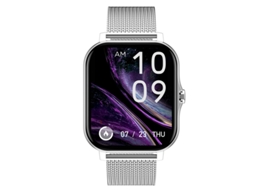 Smartwatch Esportivo com Tela Sensível Ao Toque À Prova D'Água Aço Prateado JL-EIGHT