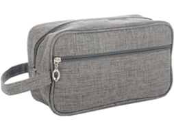 Necessaire Masculina Oxford Cinza