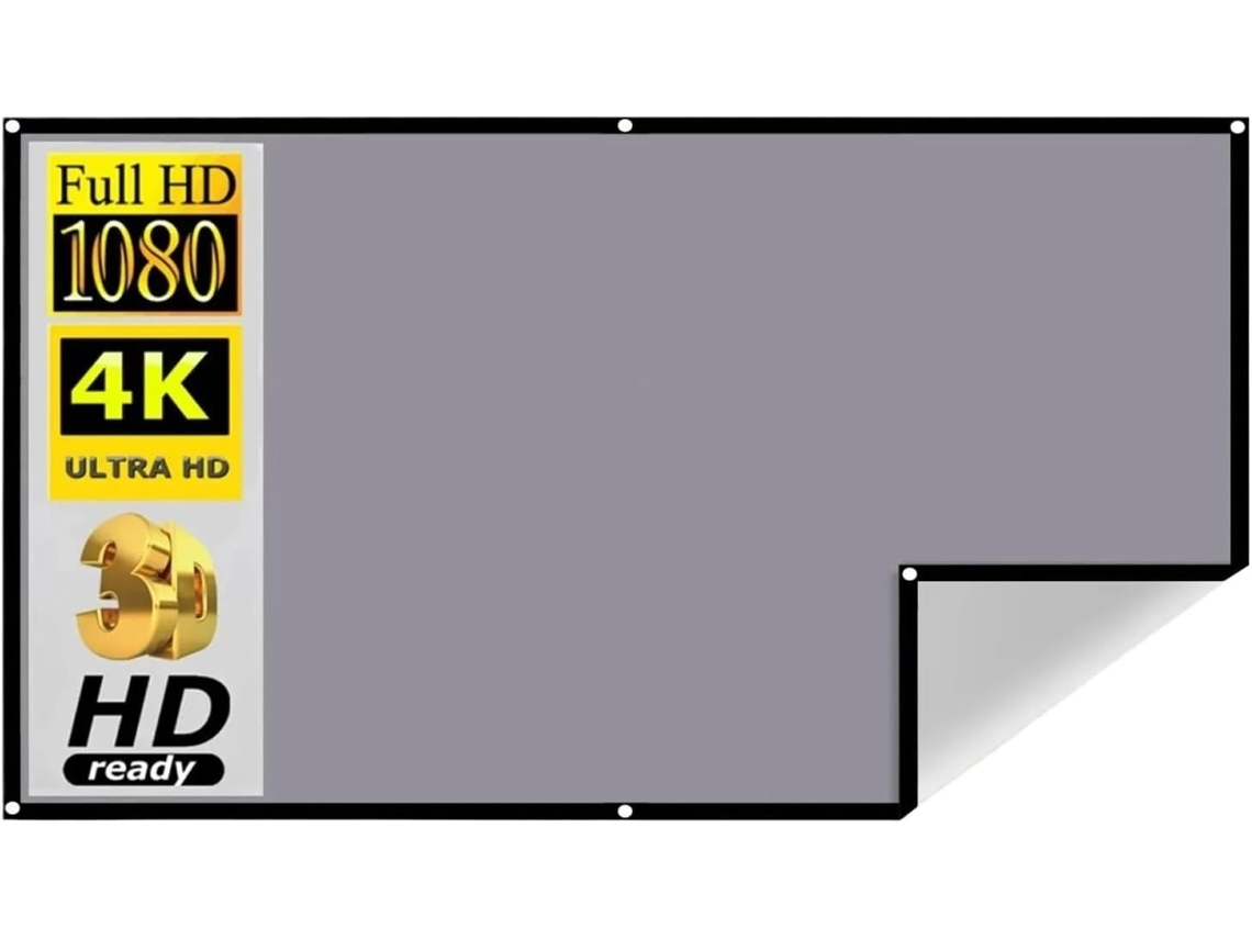 Tela de Projeção para Cinema em Casa, Uso Interno e Externo, Quintal. SFUSHOS
