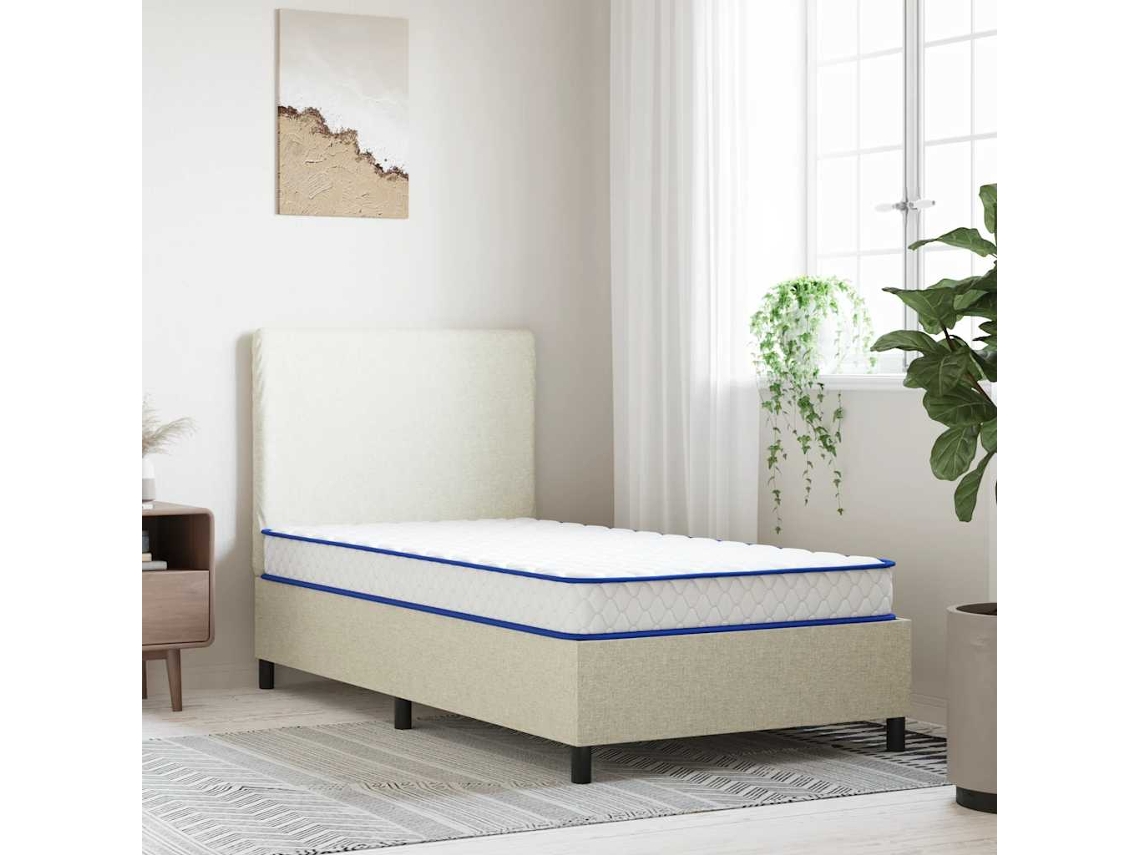 Vidaxl Colchão De Espuma De Memória 100x200x17 Cm Macio Branco