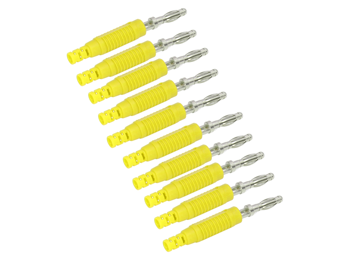 Conector Plug Banana Macho Com 10 Conjuntos
