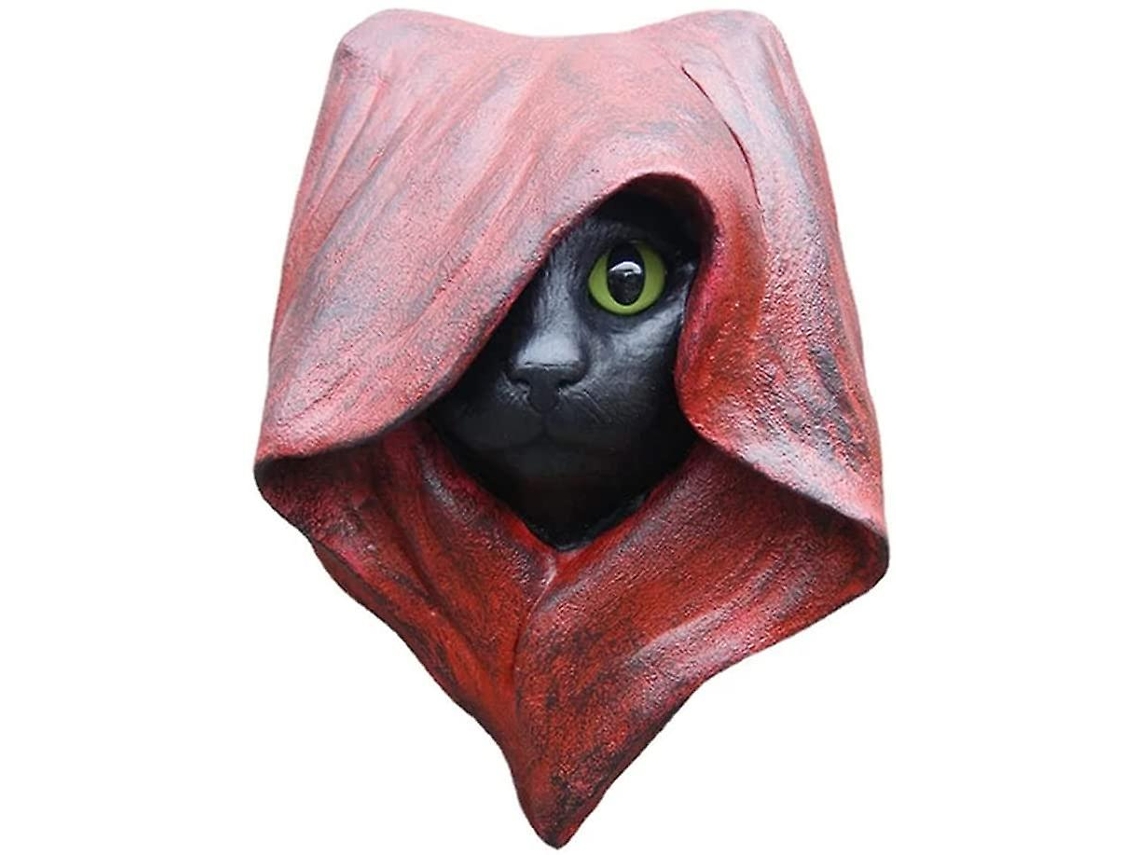 Estátua De Gato Bruxa Preta De Halloween, Gato Místico Com Capa Decoração De Parede Slowmoose