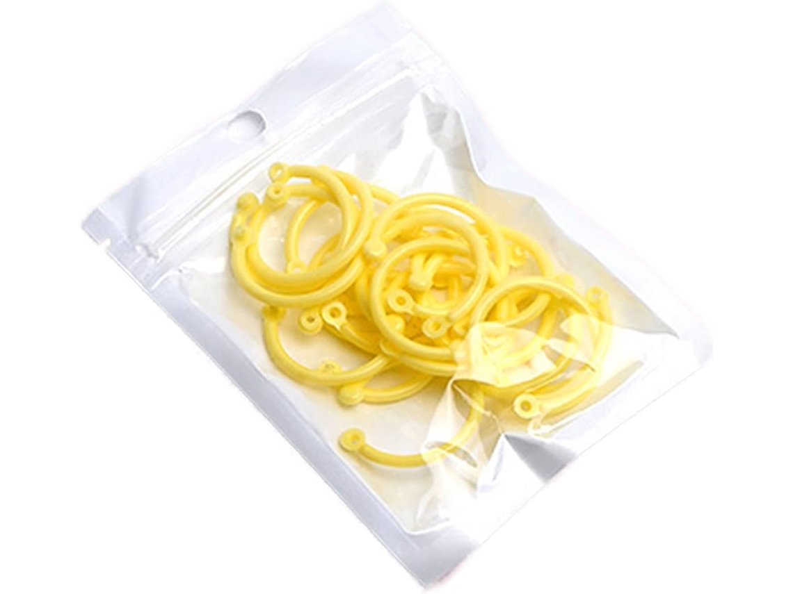 Argolas para Amarrar Folhas Avulsas, Ideais para Livros Flexíveis, Arquivos, Chaves e Cadernos, Seja Para Não Uso