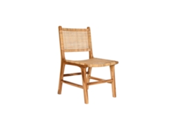 Cadeira de vime cor teca, marrom claro, 51x55x86cm ALEXANDRA HOUSE LIVING