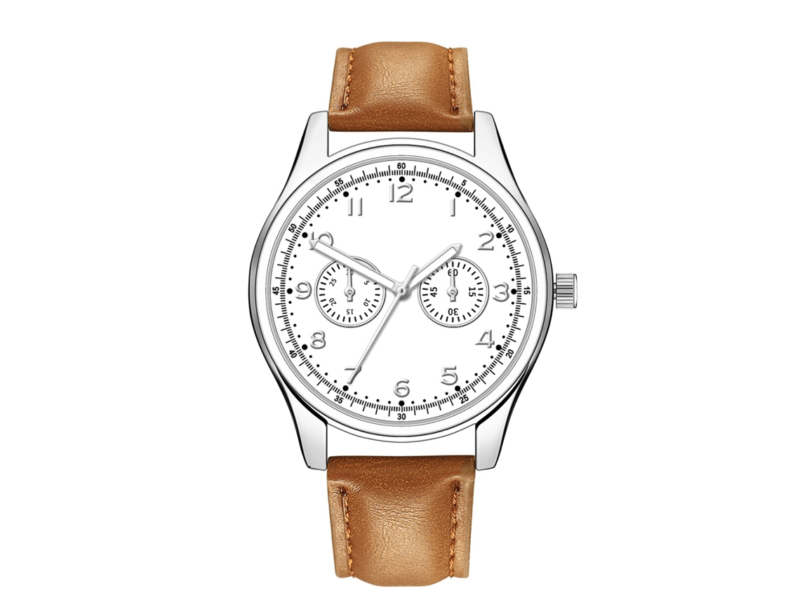Relógio de quartzo clássico moderno para homem, estilo casual, presente decorativo (02)