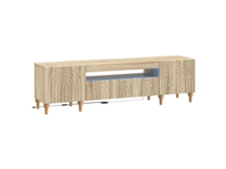 Vidaxl Gabinete De Tv Led Carvalho Sonoma Derivados De Madeira
