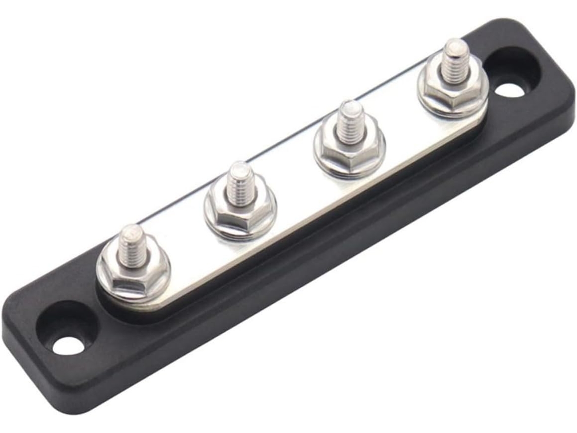 Bloco De Junção De 4 Posições 3/16” 48v 100a Tampa Transparente