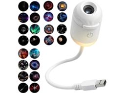 Projetor De Céu Estrelado Com Brilho Ajustável E Lâmpada Usb