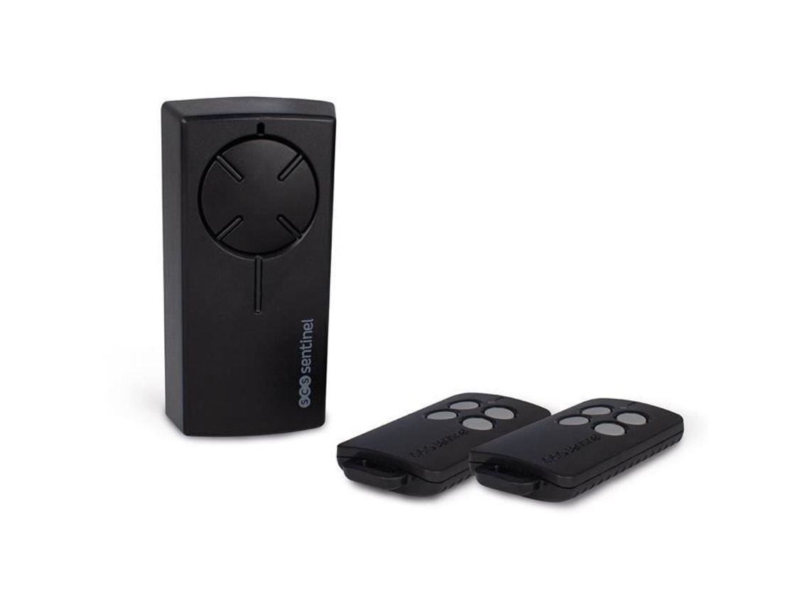 Kit Receptor De Rádio Universal Scs Sentinel 1224v Com 2 Controles Remotos, Botões Cinza Kit Radiogate