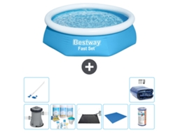 Bestway Piscina Bestway Fast Set Redonda - 244x61 Cm - 8-peças S21405