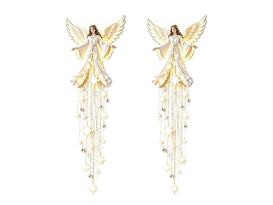 Luz De Parede Led Starfall Anjo Benção, Para Quarto E Sala-2pcs-