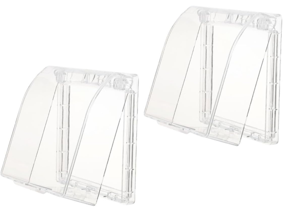 2 Peças Transparentes De Proteção Para Campainha Externa, Capa Sólida Em