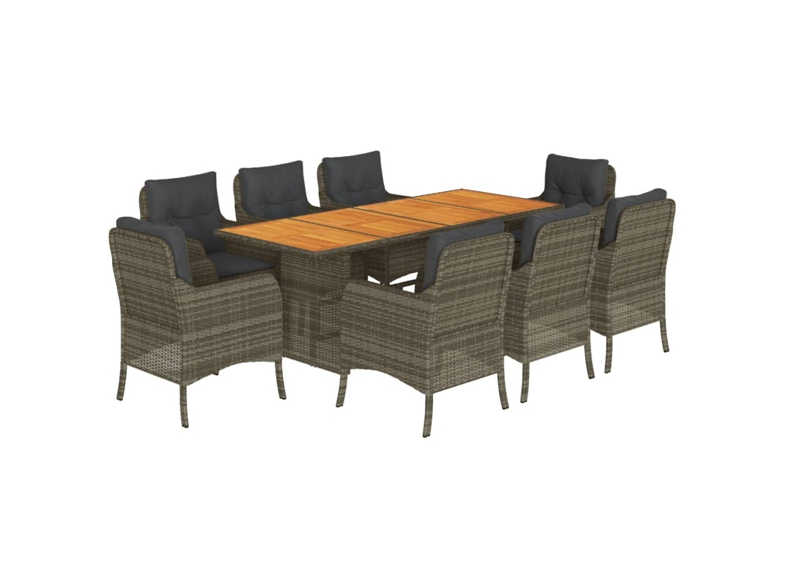 Garden Dining Set, Garden Dining Sets Vidaxl Cinzeto Rattan / Vime (n/a)