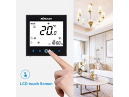 Termostato digital para aquecimento elétrico de piso radiante com sensor de piso e ar.