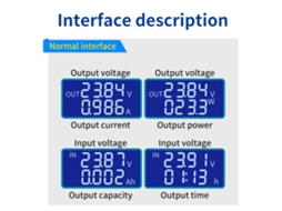 Yuru módulo de Elevação Automática de Tensão Cc Regulador de Tensão e Corrente Constante com Display Lcd