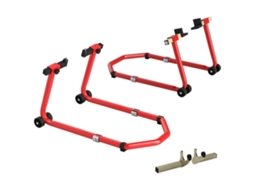 Suporte de Combinado Roda Dianteira e Traseira Carga de Motocicleta 390 Kg com Você e Adaptadores de Garfo L Rodas