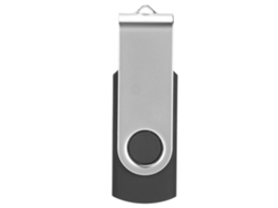 Pen Drive Usb Flash 128gb Preto Giratório, Portátil Para Pc E Tablet Luz Dourada
