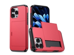Capa Protetora À Prova De Choque Para Iphone 16 Pro - Compartimento Para Cartão