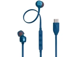 Auriculares com Fio JBL Tune 310C USB (In Ear - Microfone - Azul)