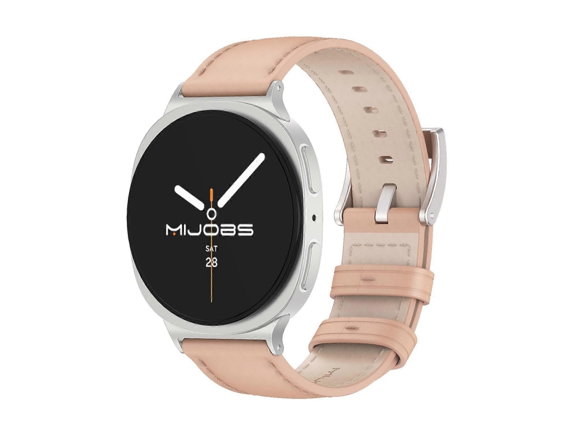 Pulseira De Couro Bovino Mijobs Para Samsung Galaxy Watch8 / Watch8 Classic