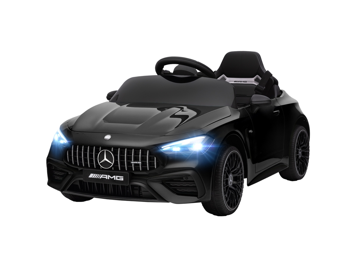 Carro Elétrico Infantil Preto (12v, Controle Remoto, Led, Música, 3 6 Anos)