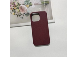 Capa Rígida De Couro Bordô Para Iphone 17 Air, Com Proteção Parcial Contra Superaquecimento E Dissipação De Calor.