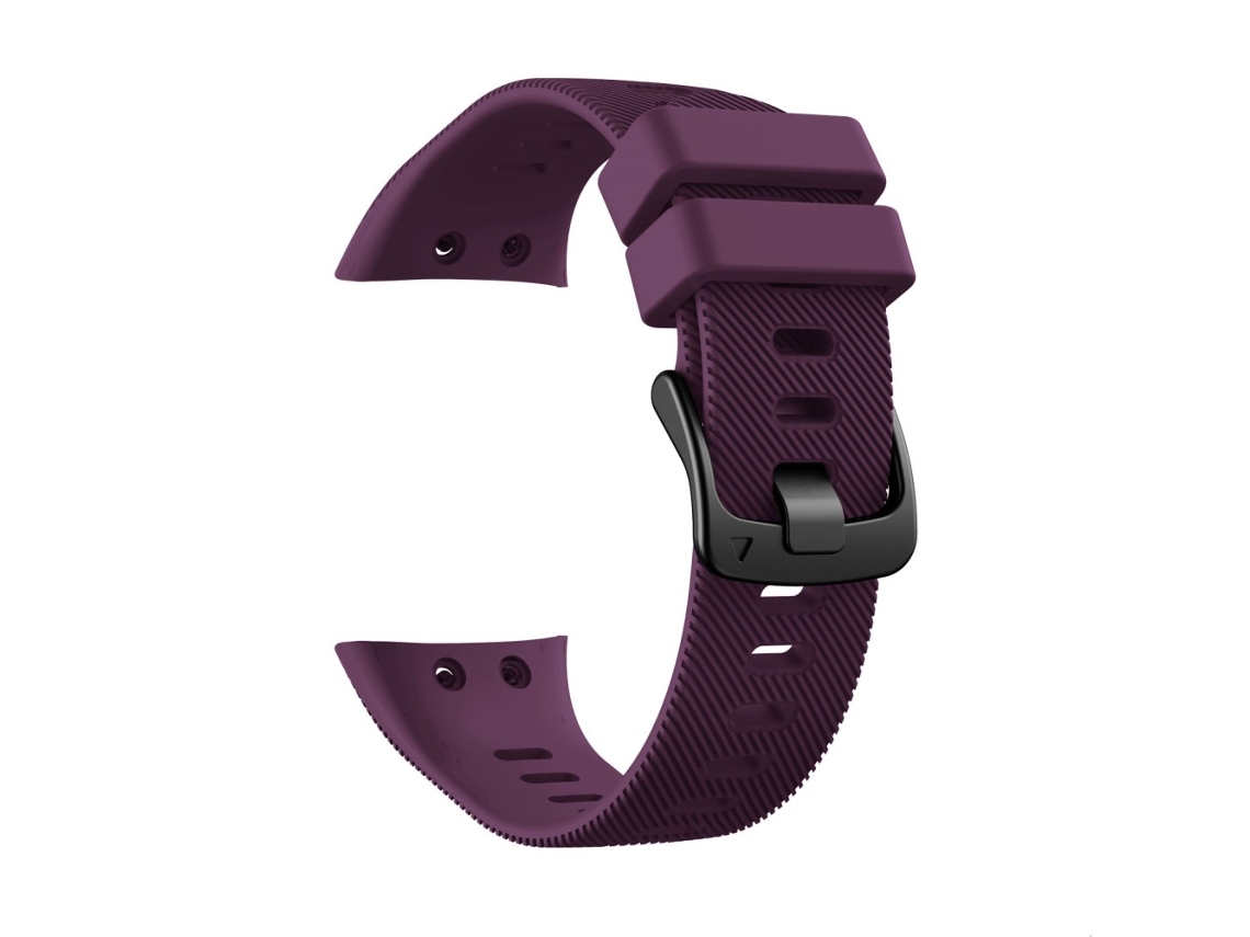 Bracelete Silicone com Fivela Preta para Garmin Forerunner 45S Roxo