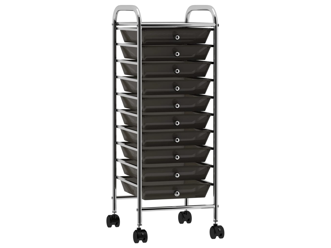Storage Trolley, Storage Trolleys Vidaxl Branco Plástico (n/a)