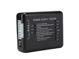 HURRISE 24Pin Pc Testador de Fonte de Alimentação Compatível com Psu/Atx/ /Hdd com Luz Indicadora