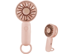 Mini Ventilador De Mão, Ventilador De Mesa Potente Com Fivela, Design Fofo, 3 Velocidades, Pequeno, Portátil, Leve, Recarregável Via Usb