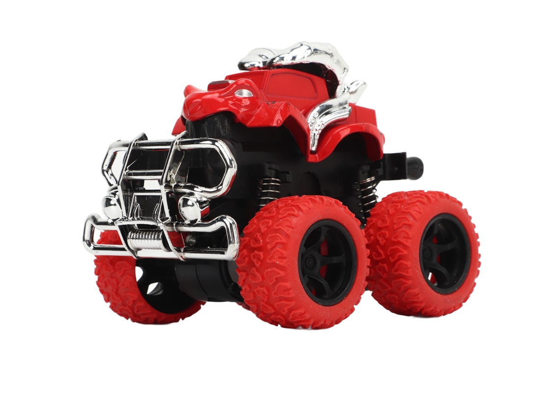 Ats brinquedo Caminhão Inércia 4 Rodas Infantil Portátil de Liga Leve Cor Viva Vermelho