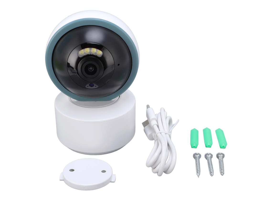 Câmara De Segurança Residencial Wi-fi 2.4ghz 1080p Pan Tilt Com Detecção Humana E Voz Bidirecional Para O App Tuya