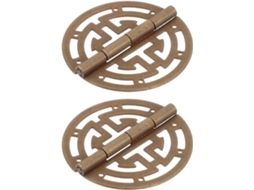 2 Dobradiças De Latão Antigo Para Caixa Joias, Decorativas, Douradas, Resistentes Ao Desgaste, Com Encaixe Universal