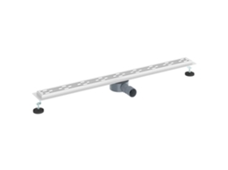 Maison Exclusive - Ralo De Chuveiro Com Design Linear E Sifão 360° Prateado 100 Cm