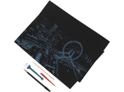Arte De Raspar Com Visão Noturna, Conjunto De 5 Peças