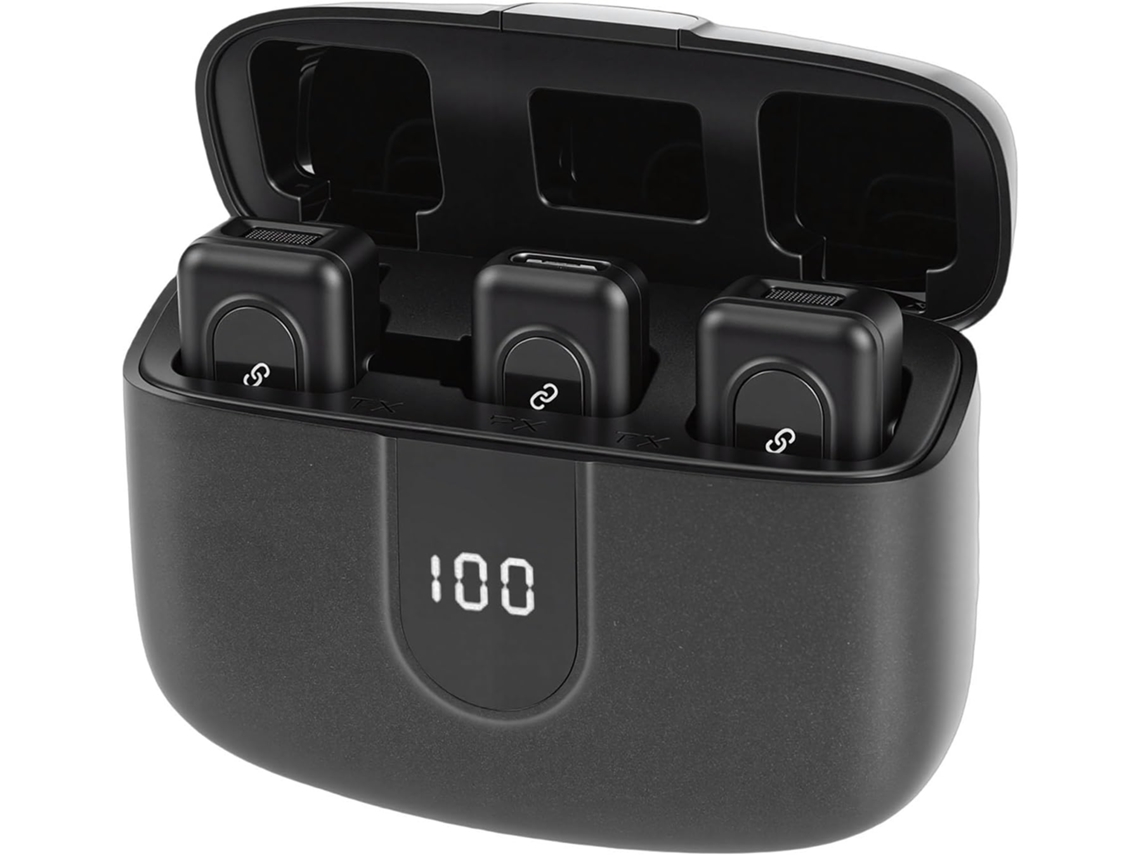 Microfone De Lapela Sem Fio, Microfone Bluetooth Com Redução De Ruído