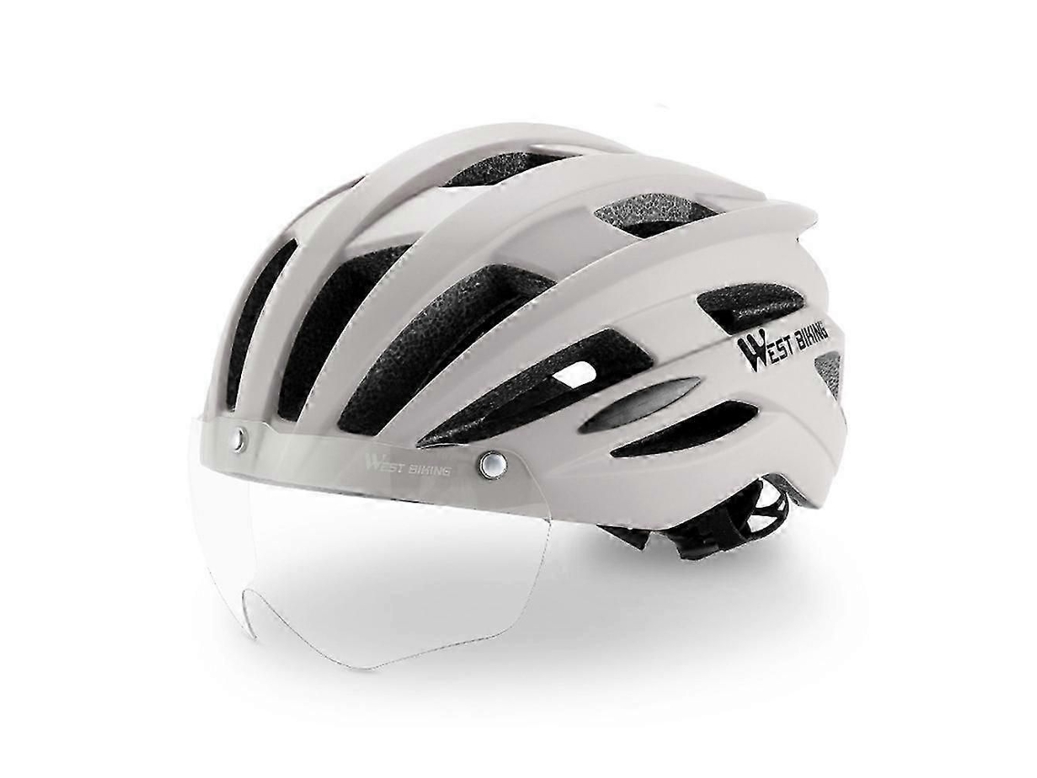 Capacetes de Ciclismo para Homens e Mulheres com Óculos de Proteção e Lentes Fotocromáticas. Cores Conforme Mostrado na Imagem. TAISHENGDA