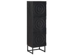 Vidaxl Buffê Preto 35 X 30 X 120 Cm