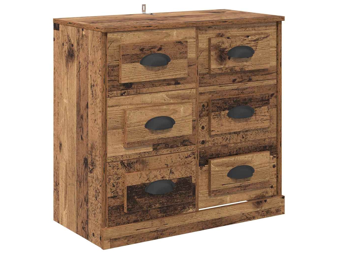 Aparador | Buffet Madeira Antiga 70 X 35,5 X 67,5 Cm Madeira Processada