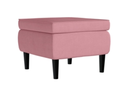 Stool, Stools Vidaxl Cor-de-rosa Veludo (n/a)