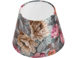 Tecido Decorativo Com Estampas Florais, Leve E Versátil, Para Abajures E Apliques De Parede.
